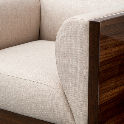 Eucalyptus Veneer Swivel Chair Sebastian | Cabothousefurniture.com