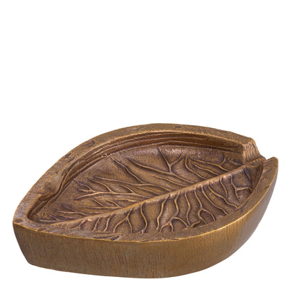 Leaf-Patterned Metal Bowl Rosselli | Cabothousefurniture.com