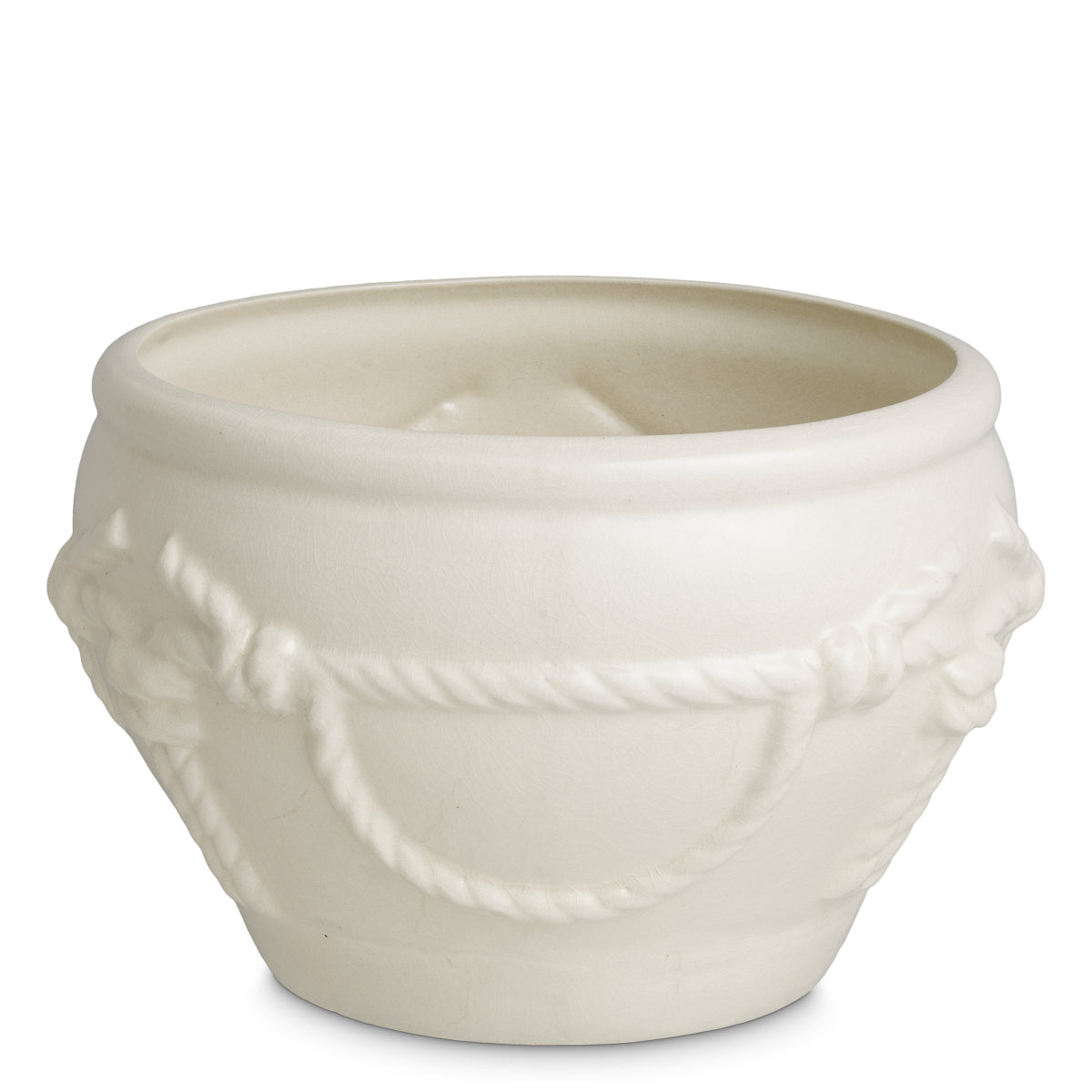 Off-white Ceramic Planter Giverny