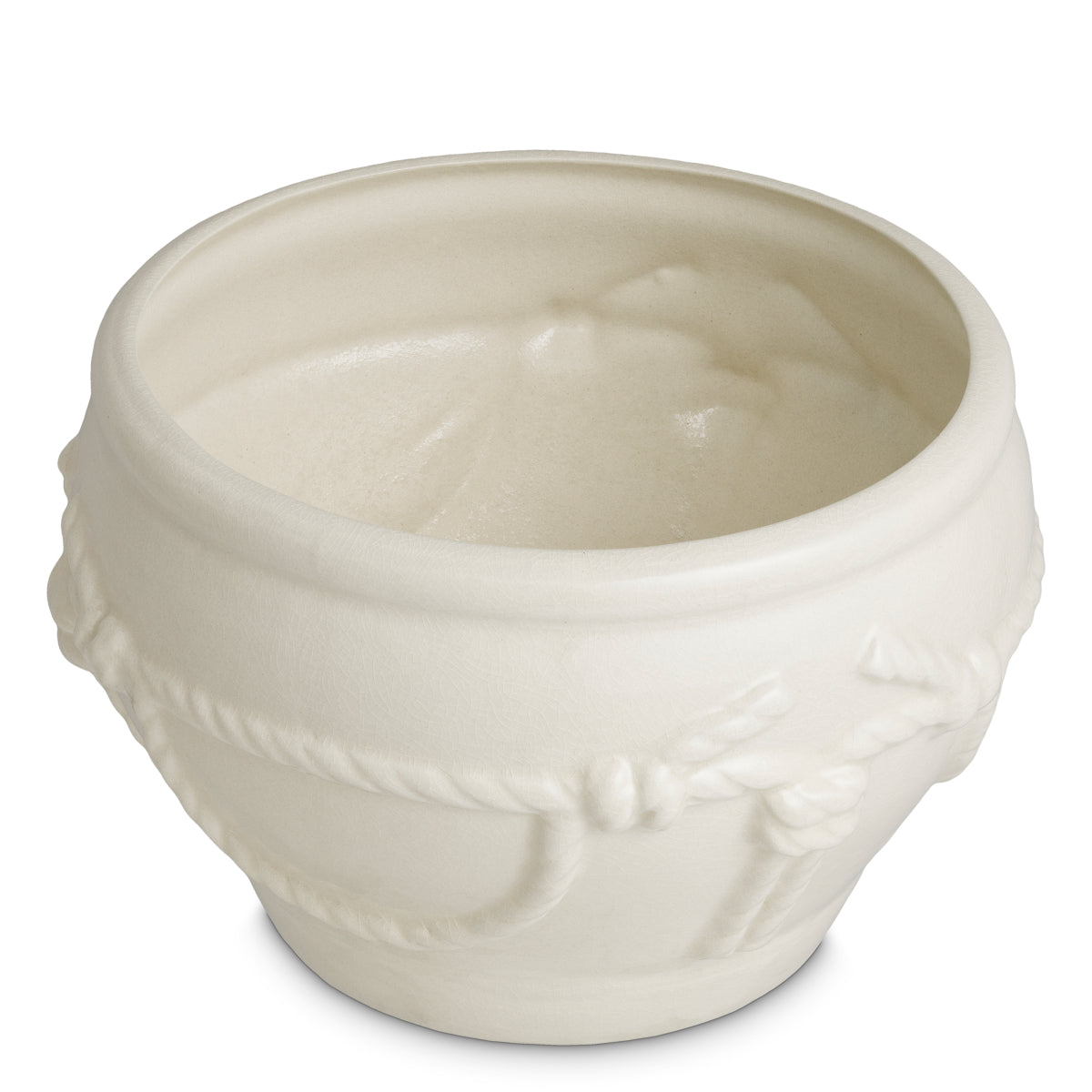 Off-white Ceramic Planter Giverny