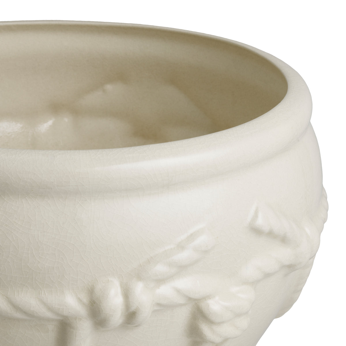 Off-white Ceramic Planter Giverny
