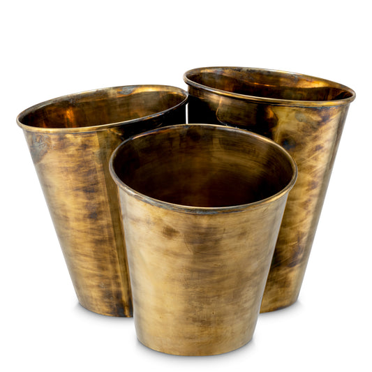 Vintage Brass Wine Cooler Christian