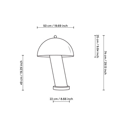 Marble Bend Table Lamp Daniel
