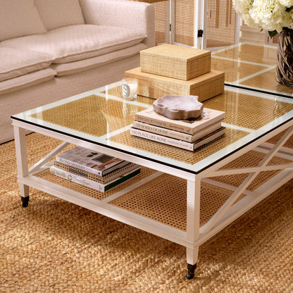Natural Cane Coffee Table Bahamas | Cabothousefurniture.com