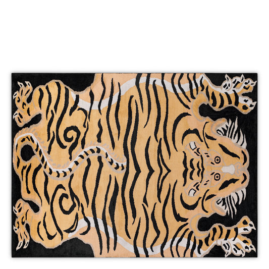 Orange Wool Rug 10' x 13' Zandria | Cabothousefurniture.com