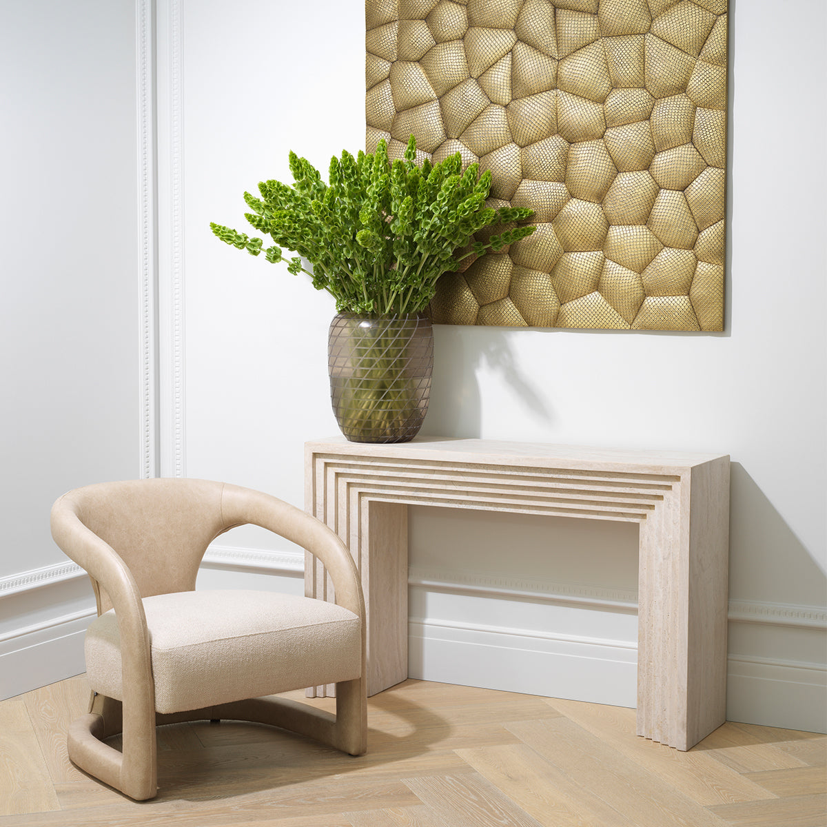 Travertine Console Table Tarrington