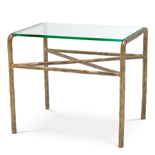 Brass Side Table Xandria | Cabothousefurniture.com