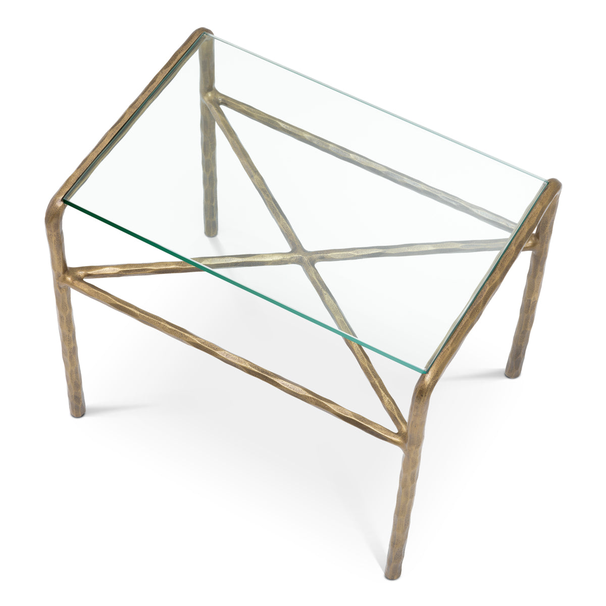 Brass Side Table Xandria | Cabothousefurniture.com