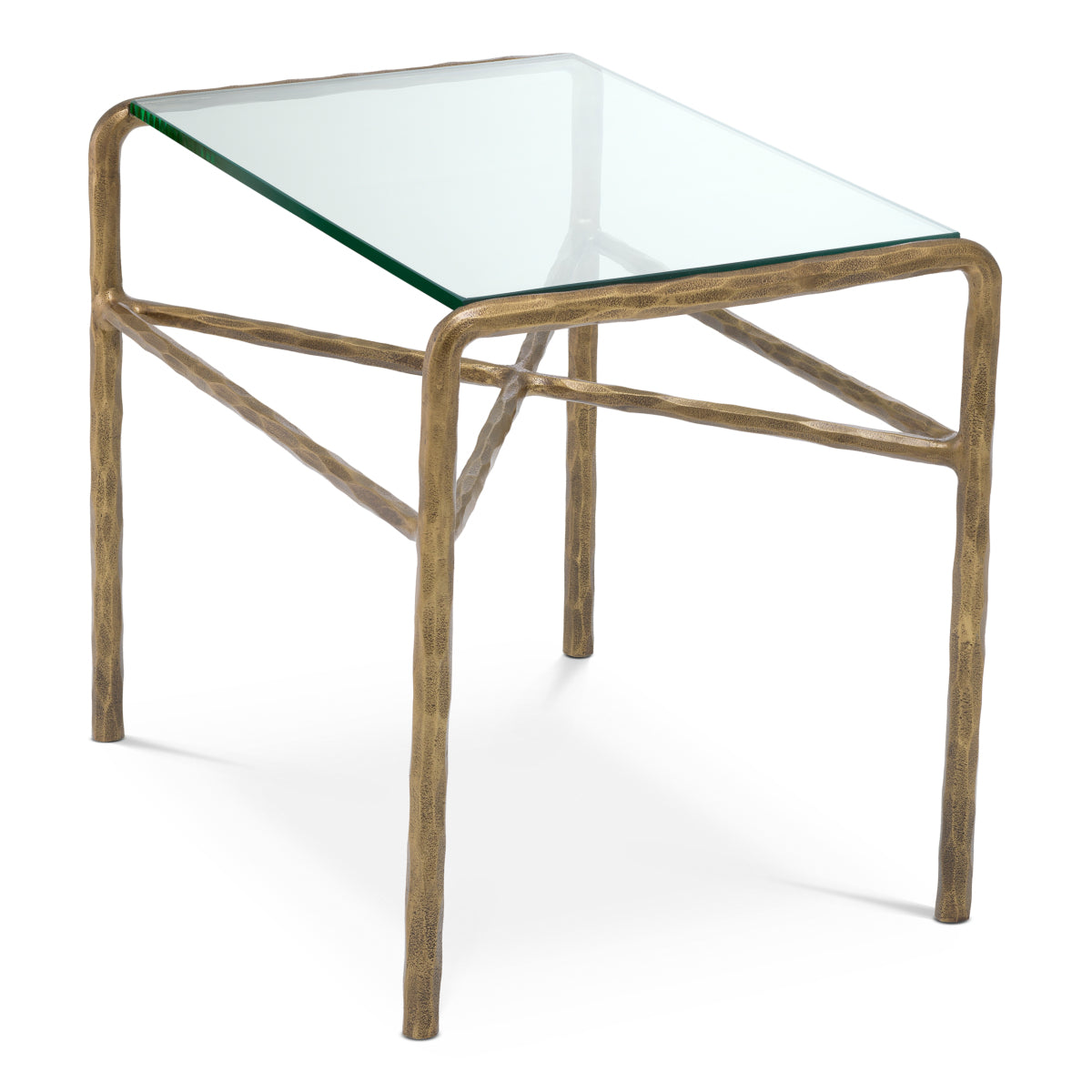 Brass Side Table Xandria | Cabothousefurniture.com