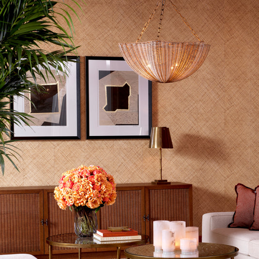 Modern Artwork Set (2) Creased Umber | Cabothousefurniture.com