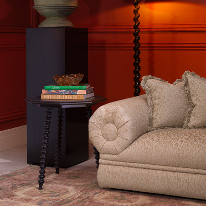 Black Mahogany Side Table Laredo | Cabothousefurniture.com