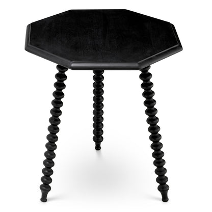 Black Mahogany Side Table Laredo | Cabothousefurniture.com