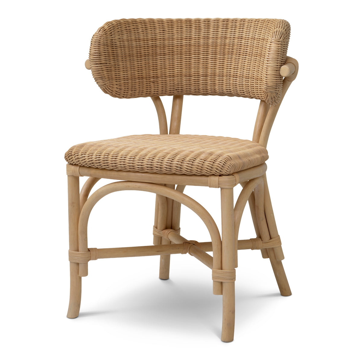 Natural Rattan Dining Chair Ewan | Cabothousefurniture.c