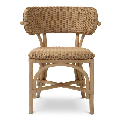 Natural Rattan Dining Chair Ewan | Cabothousefurniture.c