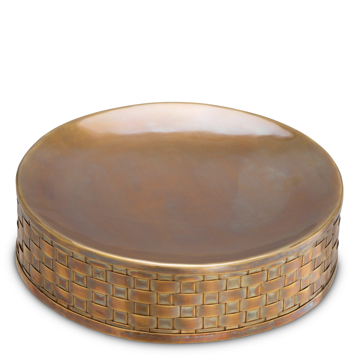 Round Brass Bowl Lausanne | Cabothousefurniture.com