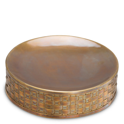 Round Brass Bowl Lausanne | Cabothousefurniture.com