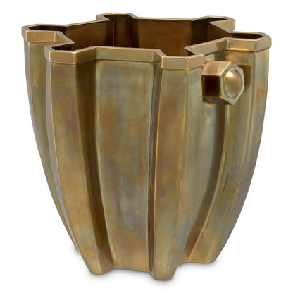 Vintage Brass Wine Cooler Napoli | Cabothousefurniture.com