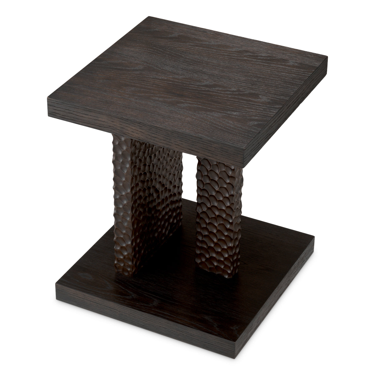Oak Veneer Side Table Bravon | Cabothousefurniture.com