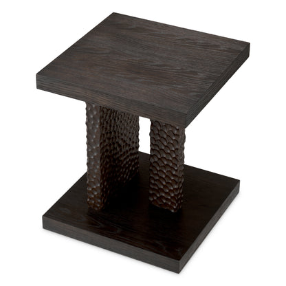 Oak Veneer Side Table Bravon | Cabothousefurniture.com