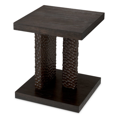 Oak Veneer Side Table Bravon | Cabothousefurniture.com