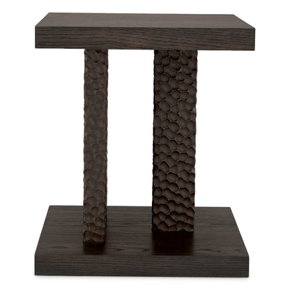 Oak Veneer Side Table Bravon | Cabothousefurniture.com