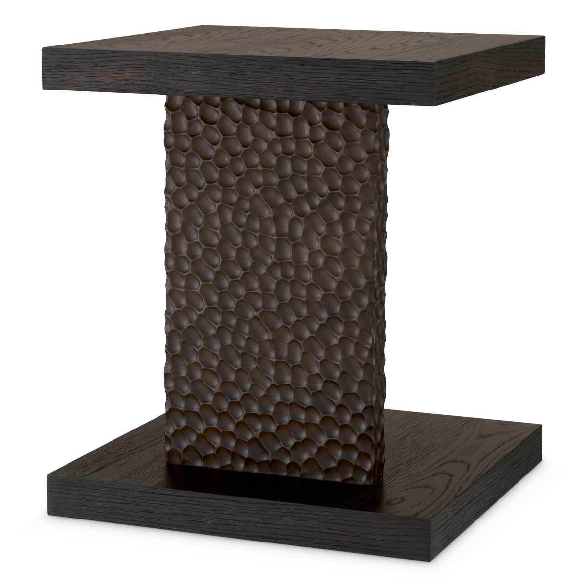 Oak Veneer Side Table Bravon | Cabothousefurniture.com