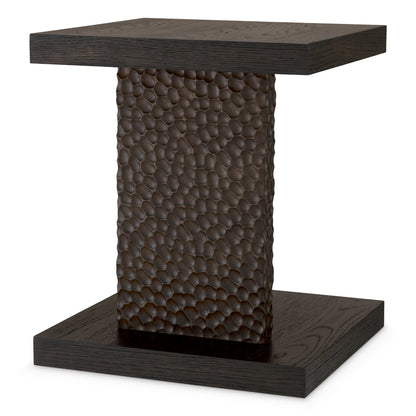 Oak Veneer Side Table Bravon | Cabothousefurniture.com