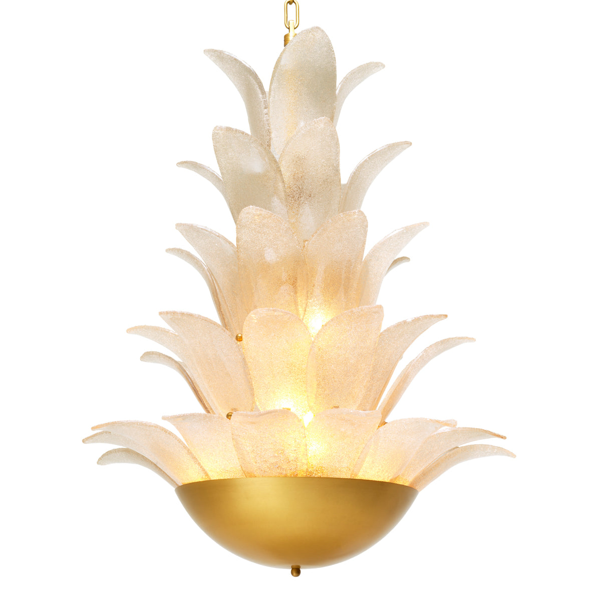 Gold Textural Chandelier Melrose | Cabothousefurniture.com