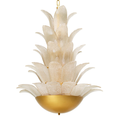Gold Textural Chandelier Melrose | Cabothousefurniture.com