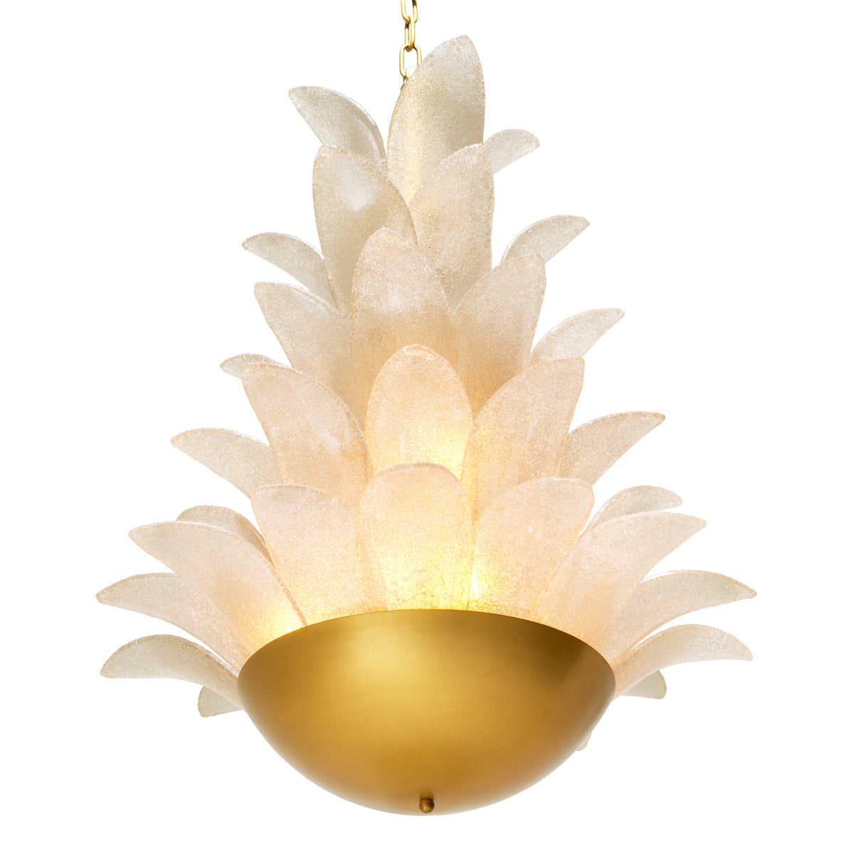 Gold Textural Chandelier Melrose | Cabothousefurniture.com