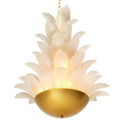 Gold Textural Chandelier Melrose | Cabothousefurniture.com