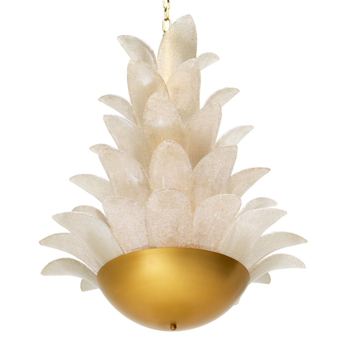 Gold Textural Chandelier Melrose | Cabothousefurniture.com