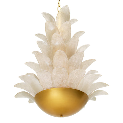 Gold Textural Chandelier Melrose | Cabothousefurniture.com