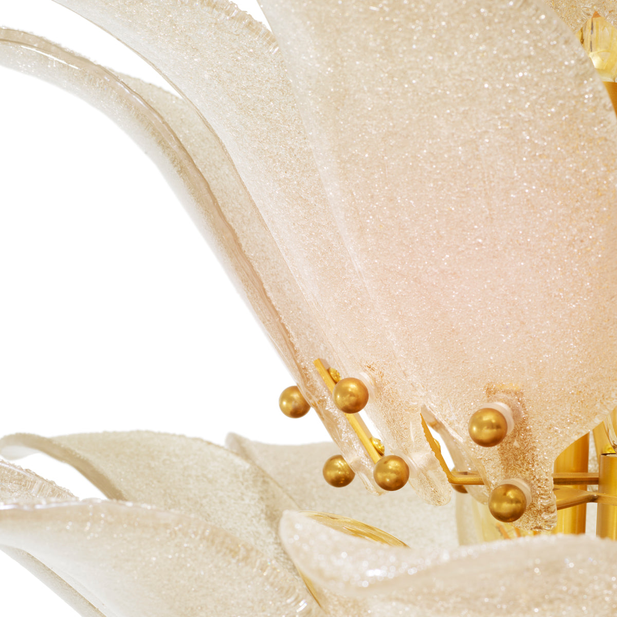 Gold Textural Chandelier Melrose | Cabothousefurniture.com