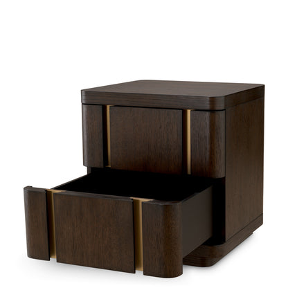 Mocha Oak Nightstand S Modesto | Cabothousefurniture.com