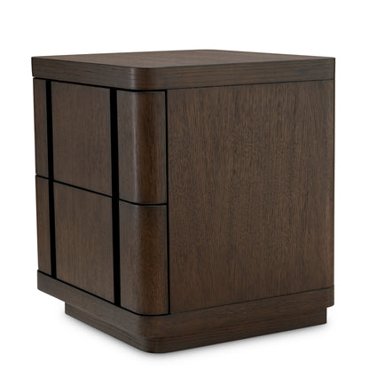 Mocha Oak Nightstand S Modesto | Cabothousefurniture.com