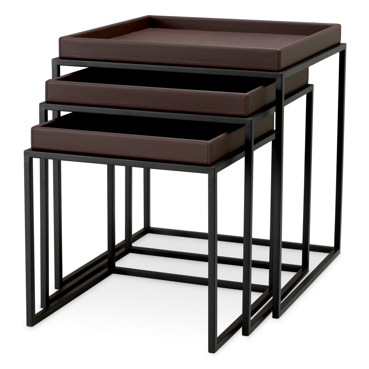 Dark Brown Side Table Léonard (3) | Cabothousefurniture.com