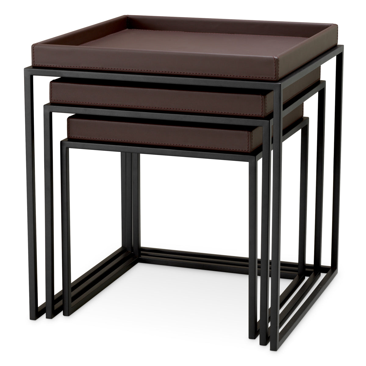 Dark Brown Side Table Léonard (3) | Cabothousefurniture.com