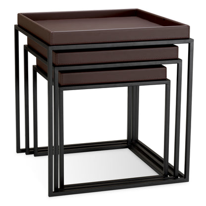 Dark Brown Side Table Léonard (3) | Cabothousefurniture.com
