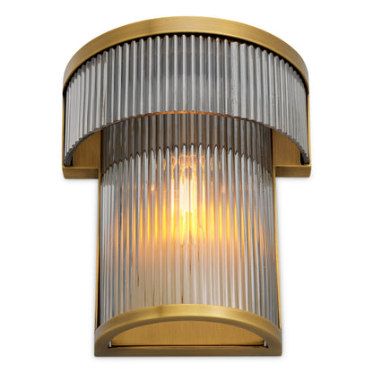 Ribbed Glass Wall Lamp Andromeda | Cabotfurniture.com