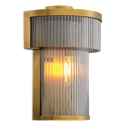 Ribbed Glass Wall Lamp Andromeda | Cabotfurniture.com