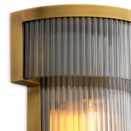Ribbed Glass Wall Lamp Andromeda | Cabotfurniture.com