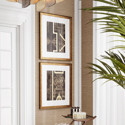 Prints (2) Trellis Pattern I Harper | Cabothousefurniture.com