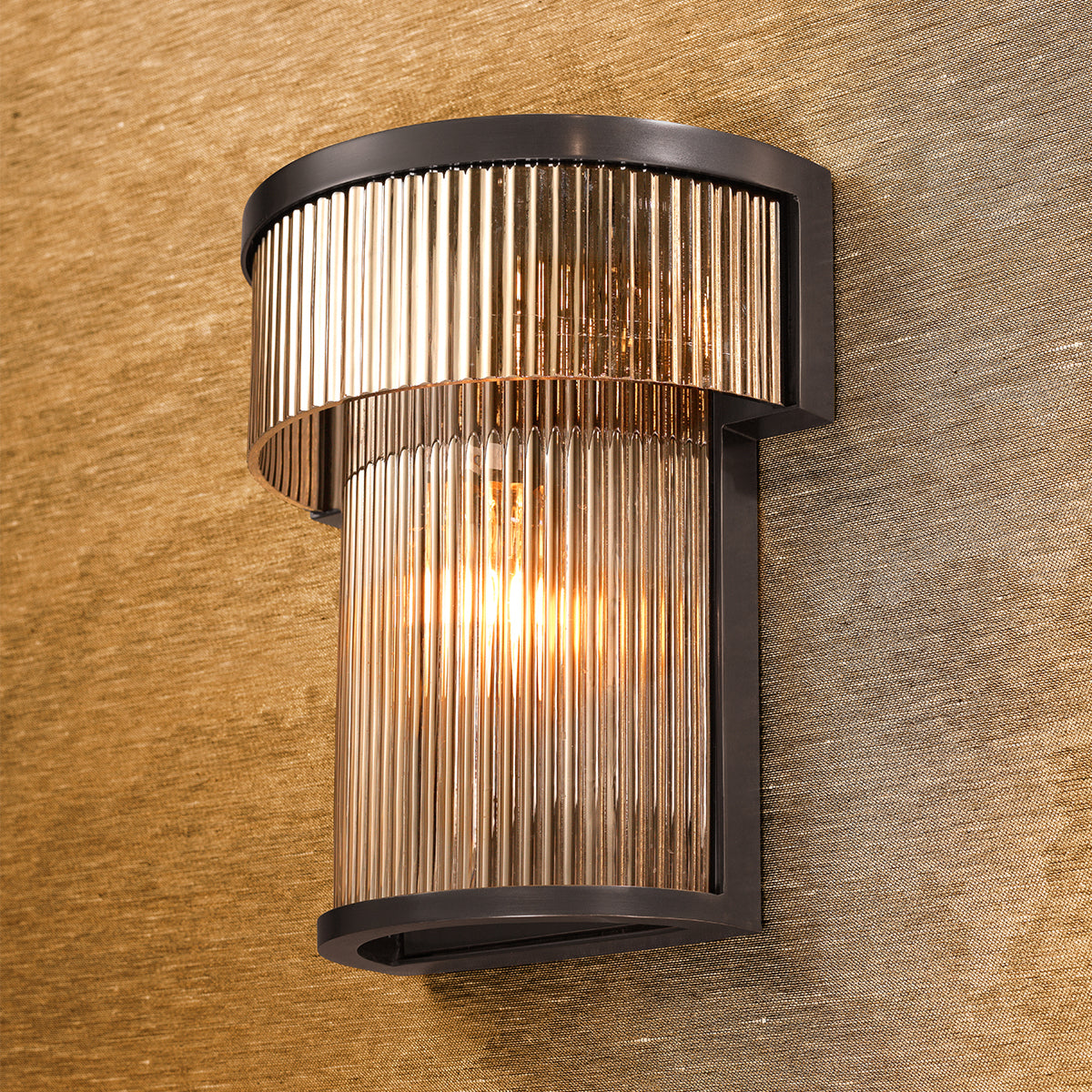 Ribbed Glass Wall Lamp Andromeda | Cabotfurniture.com