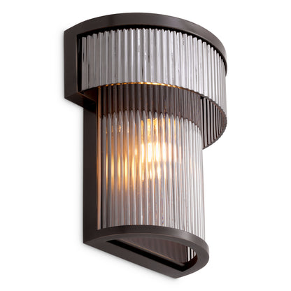 Ribbed Glass Wall Lamp Andromeda | Cabotfurniture.com