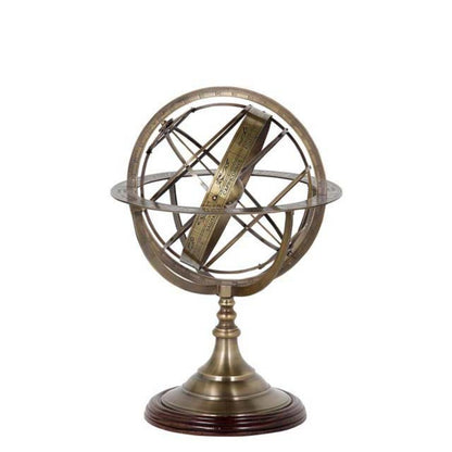 Antique Brass Globe S | Cabothousefurniture.com