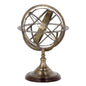 Antique Brass Globe L | Cabothousefurniture.com