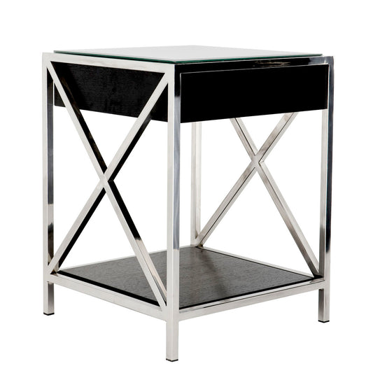 Silver Side Table Beverly Hills | Cabothousefurniture.com