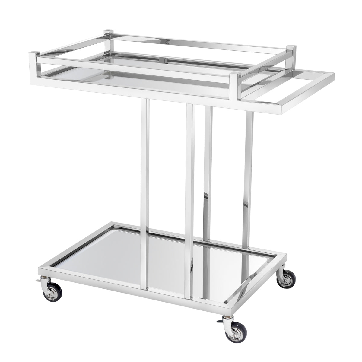 Mirror Glass Trolley Beverly Hills | Cabothousefurniture.com