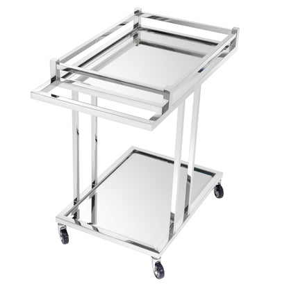 Mirror Glass Trolley Beverly Hills | Cabothousefurniture.com
